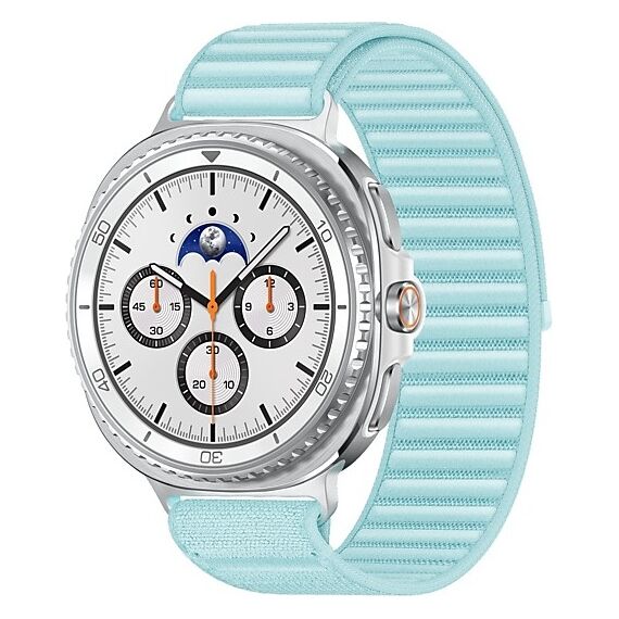 Galaxy Watch8 Classic | 46 мм | White | Fabric/Mint | M/L, Размер: 46 мм, Цвет: White, Тип ремешка: Fabric, Цвет ремешка: Mint, Размер ремешка: M/L, Подключение часов: Bluetooth / Wi-Fi